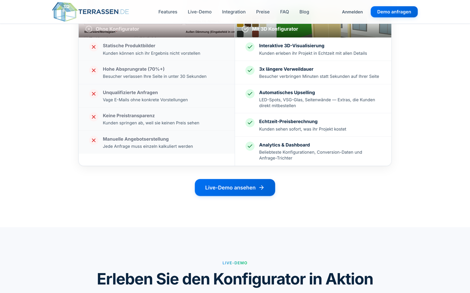 Weiter unten auf 3d-terrassen.de: Funktionen des Konfigurators.